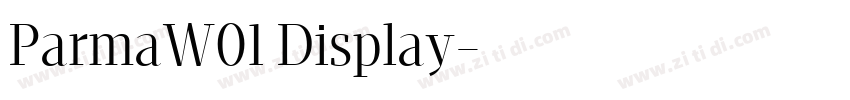 ParmaW01 Display字体转换